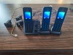 Digitale Panasonic draadloze telefoon met antwoordapparaat, Ophalen, Zo goed als nieuw, 3 handsets