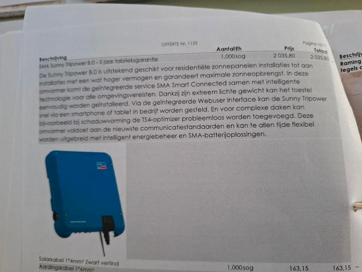 CONVERTER SUNNY TRIPOWER SMA STP8.0-3AV-40, Elektronische apparatuur, Overige elektronische apparatuur, Gebruikt, Ophalen