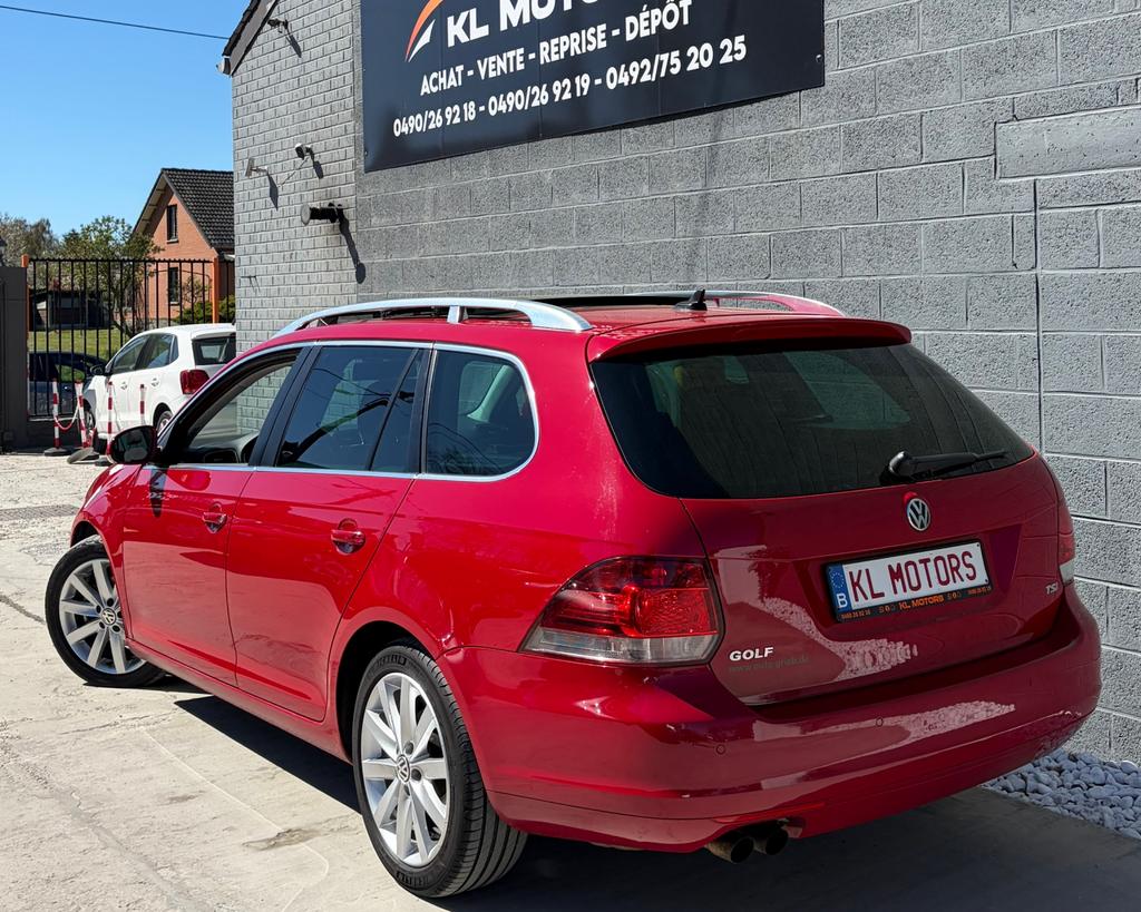 VW GOLF VARIANT 1.4TSI BOÎTE DSG 144 000KM FULL OPTIONS, Autos, Rouge, Euro 5, Achat, Entreprise