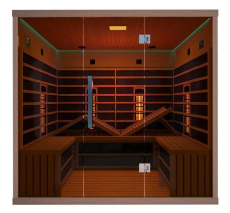 infrawestcabine  ceder met quarts stralers, Sport en Fitness, Sauna, Nieuw, Complete sauna, Infrarood, Ophalen