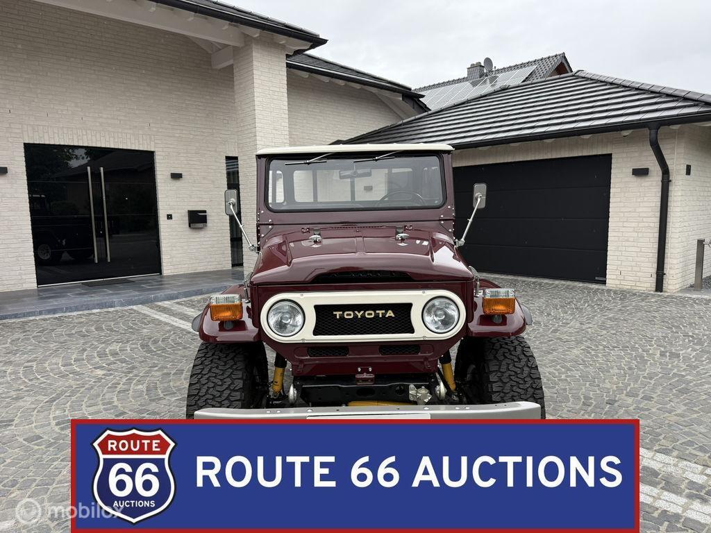 Toyota Land Cruiser FJ45 Pick-Up | 1975 | Route 66 Auctions, Auto's, Zwart, Bedrijf, Handgeschakeld, Overige carrosserie