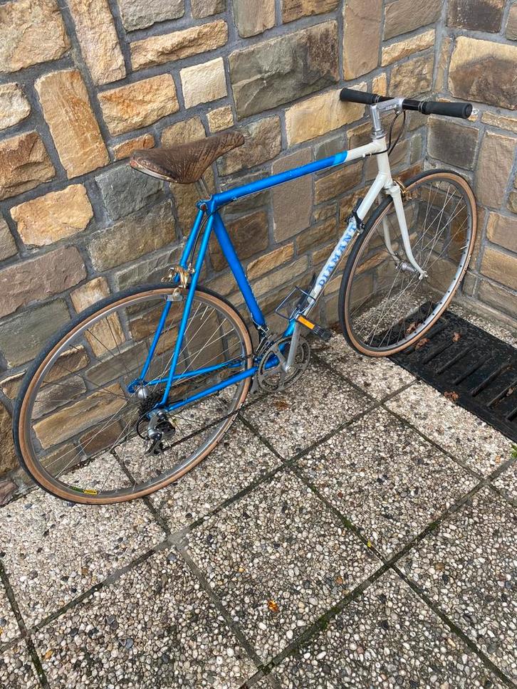 Diamant retro koersfiets, Fietsen en Brommers, Fietsen | Racefietsen, Zo goed als nieuw, Ophalen