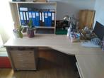 Modern hoekbureau, Huis en Inrichting, Bureaus, Ophalen, Gebruikt, Hout, Demontabel