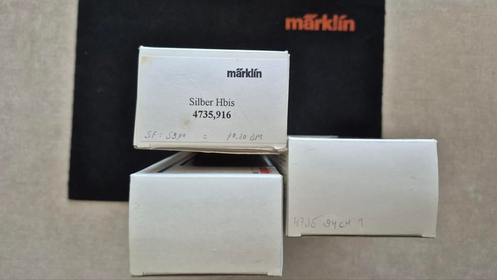 Märklin lege verpakkingen voor de serie 4735 wagons 3 stuks, Ophalen of Verzenden
