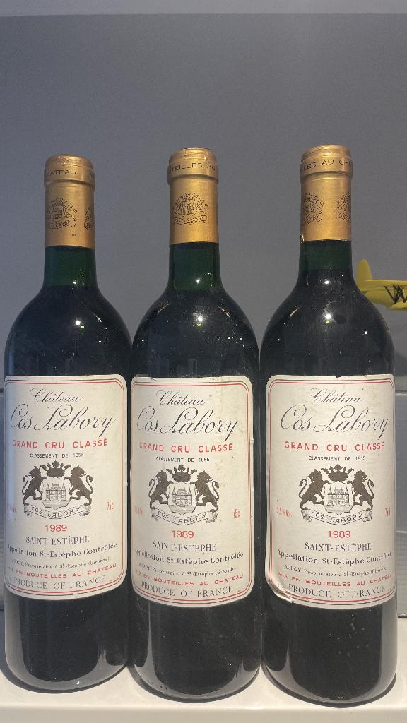 VEEL 3X COS LABORY 1989 St Estephe, Verzamelen, Ophalen of Verzenden