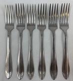Gero Zilmeta 581 Visgraat 6 Dessertvorken 17,5cm Vintage, Huis en Inrichting, Keuken | Bestek, Verzenden, Zo goed als nieuw, Inox of Chroom