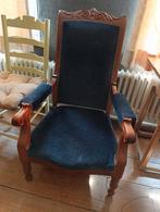 Authentique fauteuil Napoléon III – Acajou sculpté, Antiquités & Art, Enlèvement