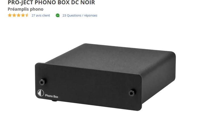 Préampli Phono Pro-Ject Phono Box DC – Argent, Audio, Tv en Foto, Versterkers en Ontvangers, Nieuw, Ophalen