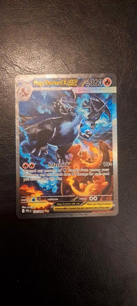 Mega charizard x ex 125 phantasmal flames, Hobby en Vrije tijd, Verzamelkaartspellen | Pokémon, Ophalen of Verzenden