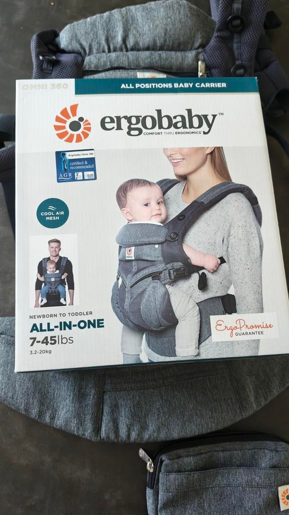 Ergobaby OMNI 360 draagzak - gray in originele verpakking, Ophalen, Draagzak