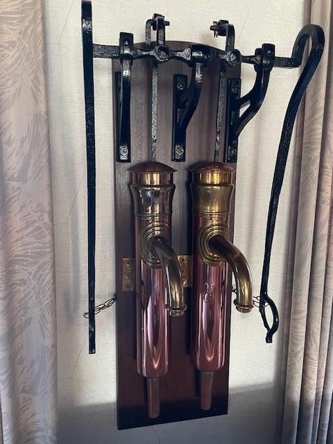 Dubbele koperen waterpomp - in mooie staat, Ophalen, Koper