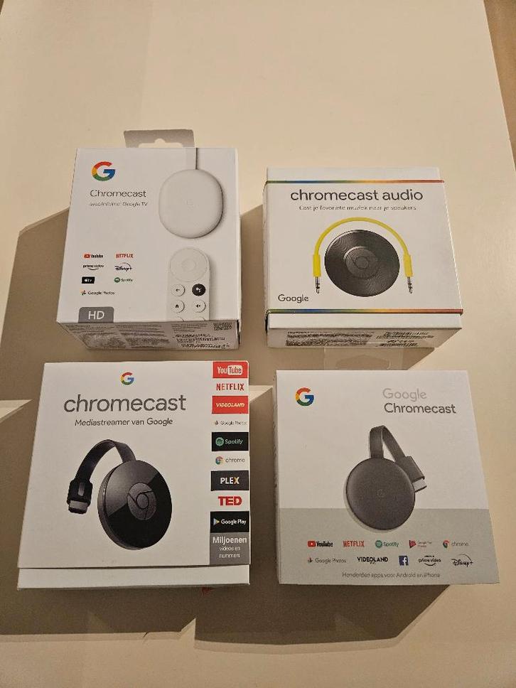 Google Chromecast - 25 euro tot 70 euro, Audio, Tv en Foto, Mediaspelers, Zo goed als nieuw, Ophalen of Verzenden
