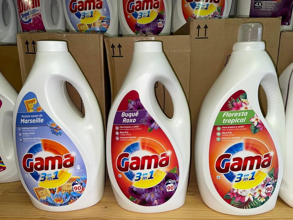 Lessive Gama 3en1 :90lavages-4,05L +autre produits LIVRAISON, Enlèvement ou Envoi