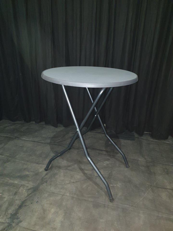 statafels / staantafel grijs/zwart - professionele kwaliteit, Huis en Inrichting, Tafels | Statafels, Ophalen, Zo goed als nieuw