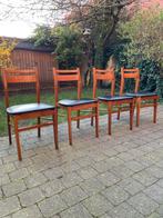 Vintage stoelen Mid-Century, Huis en Inrichting, Stoelen, Ophalen, Gebruikt, Bruin, Vintage Deens