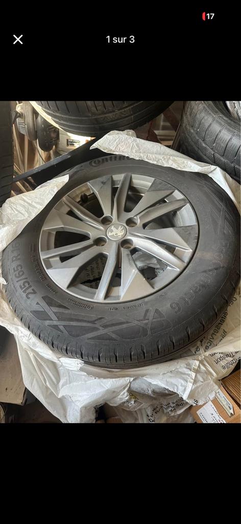 4 jantes et pneux peugeot 2008, Enlèvement, Comme neuf