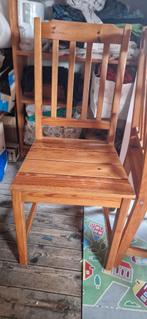 6 chaises en pin salle à manger, Maison & Meubles, Pin, Brun, Enlèvement, Bois