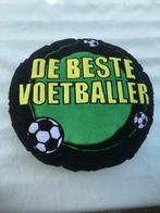 KUSSEN BESTE VOETBALLER ZO GOED ALS NIEUW EN GEWASSEN, Enlèvement ou Envoi, Comme neuf, Autres couleurs, Rond