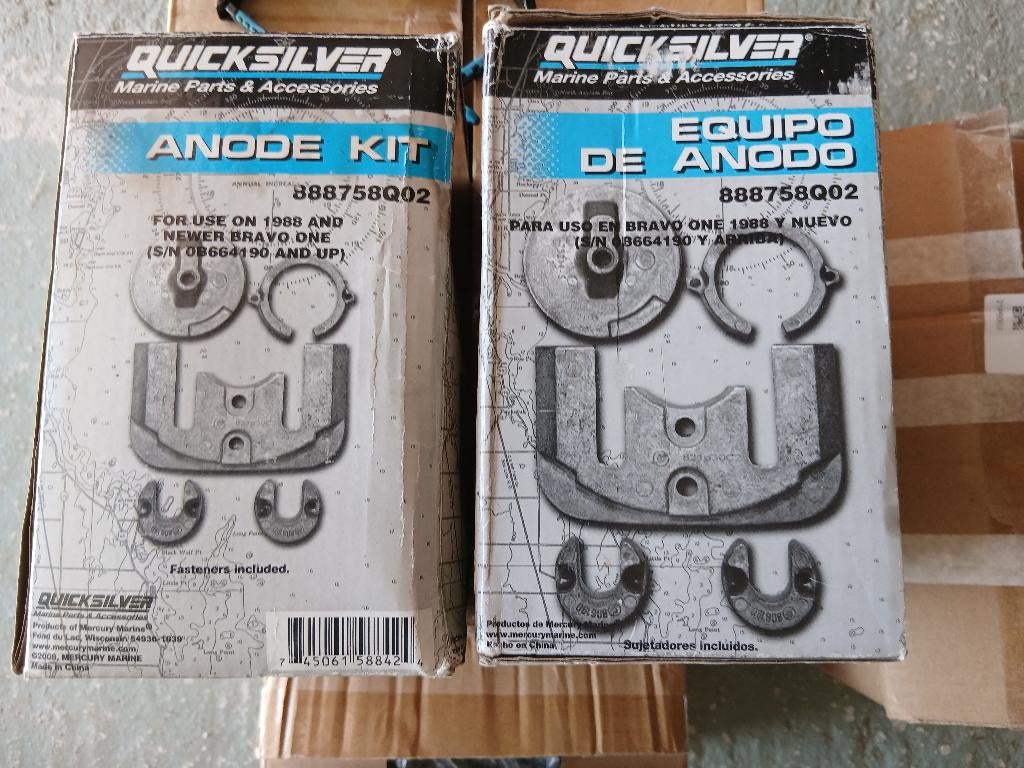 Kit d'anode Mercruiser Bravo 1., Sports nautiques & Bateaux, Accessoires navigation, Neuf, Bateau à moteur, Enlèvement ou Envoi
