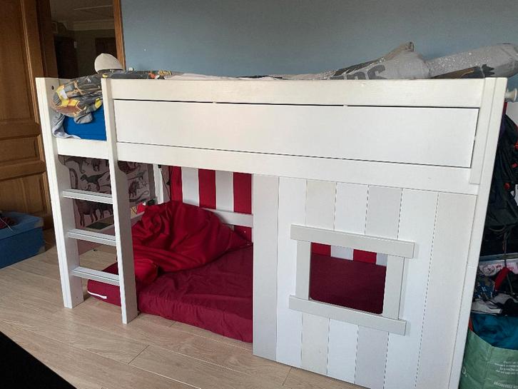 LIFTETIME - Hoogslaper - 90x200, Maison & Meubles, Chambre à coucher | Lits superposés & Lits mezzanines, Utilisé, Lit mezzanine