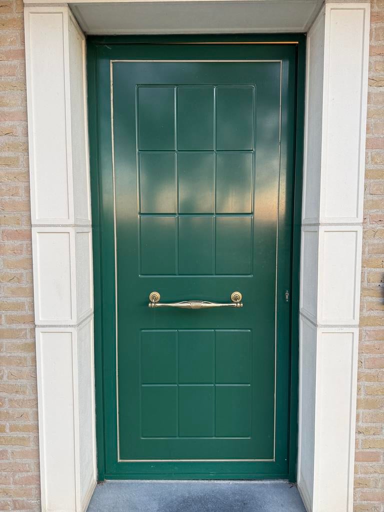 Voordeur donkergroen 212x98 cm, Ophalen, Gebruikt, 80 tot 100 cm, Buitendeur