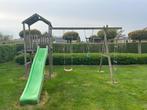 Houten speelhuis met schommel,glijbaan en klimladder, Kinderen en Baby's, Speelgoed | Buiten | Speelhuisjes, Ophalen, Gebruikt