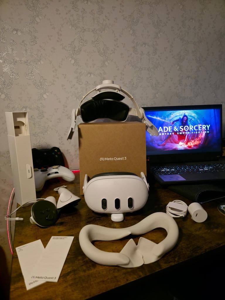 Meta Quest 3 512 GB - Zo goed als nieuw + Extra's, Games en Spelcomputers, Ophalen of Verzenden