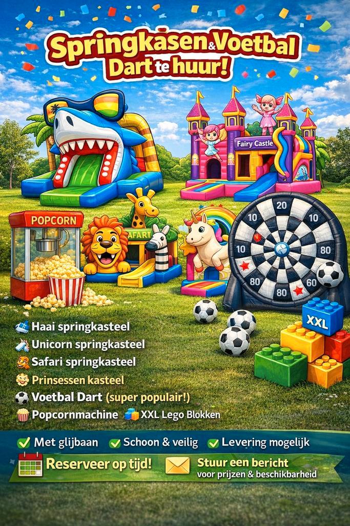 Springkastelen te huur!, Tickets & Billets, Loisirs | Parcs d'attractions