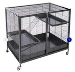 Zwarte TIAKI knaagdierenkooi, 75 à 110 cm, Cage, Enlèvement, Utilisé