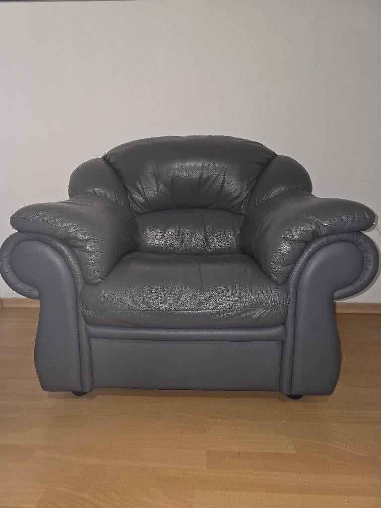 Fauteuil 1 place, Enlèvement, Comme neuf, Cuir