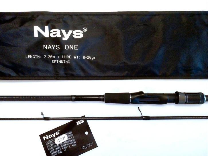 NIEUWE Nays One Spinning roofvishengel 220cm, 8g-20g, Watersport en Boten, Hengelsport | Roofvissen, Ophalen of Verzenden