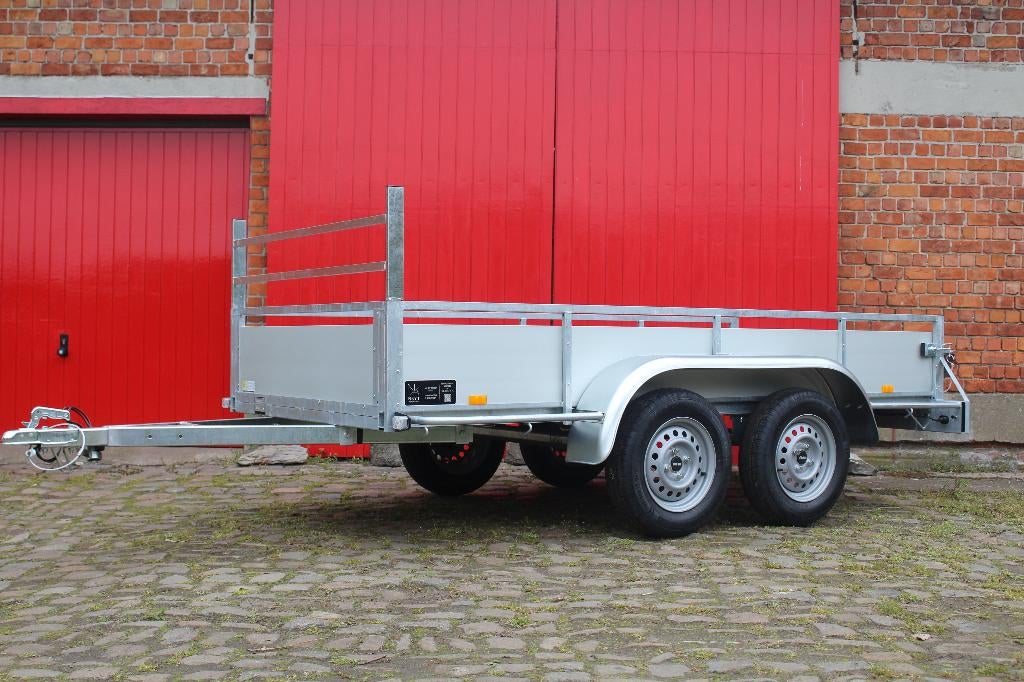Ongeremde 2-as aluminium bakwagen aanhangwagen BW Trailers, Ophalen of Verzenden, Nieuw