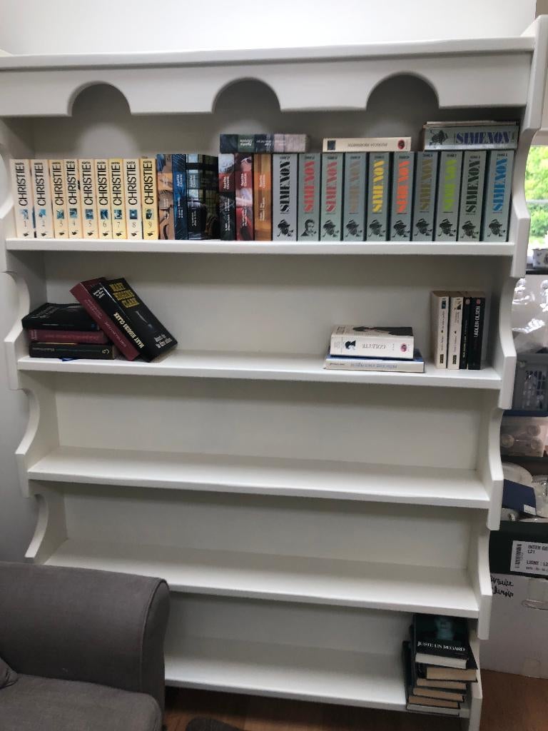 Bibliothèque en chêne, Années "70", Maison & Meubles, Enlèvement