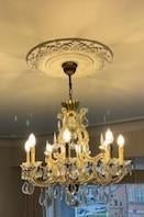 Kristallen luster, Ophalen, Gebruikt, Glas, Antiek