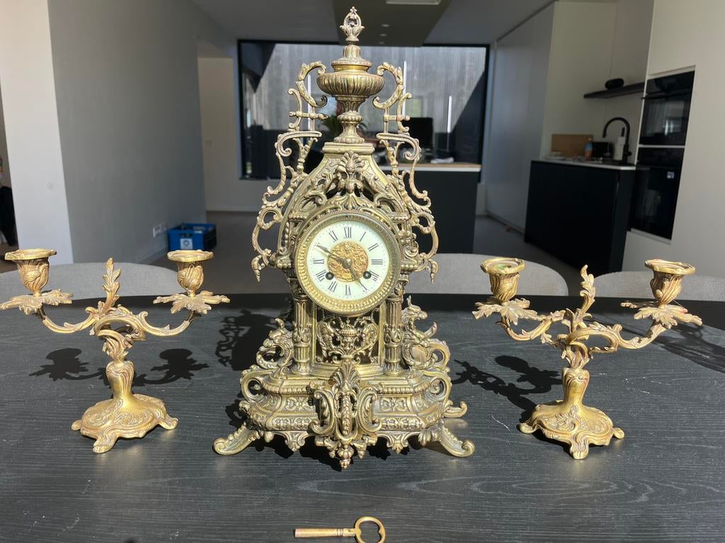 Horloge à 3 pièces, Antiquités & Art, Enlèvement