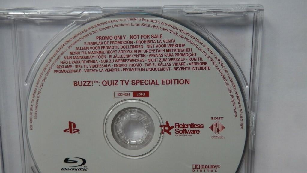 Buzz Quiz TV Special Edition PROMO disk, Games en Spelcomputers, Puzzel en Educatief, Ophalen of Verzenden, Zo goed als nieuw