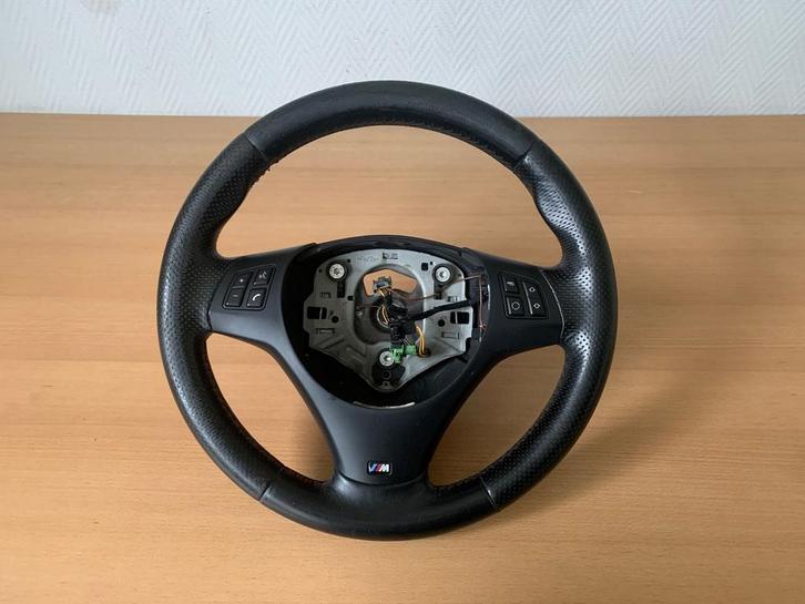 Leren M stuurwiel  BMW 1 serie 3 serie E81 E87 E90 E91, Auto-onderdelen, Besturing, BMW, Gebruikt, Ophalen of Verzenden