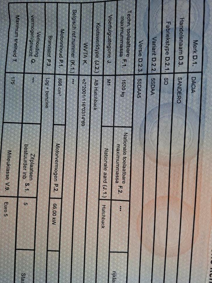 Dacia te koop 4.500 euro., Autos, Dacia, Particulier, Sandero, Essence, Euro 5, Enlèvement