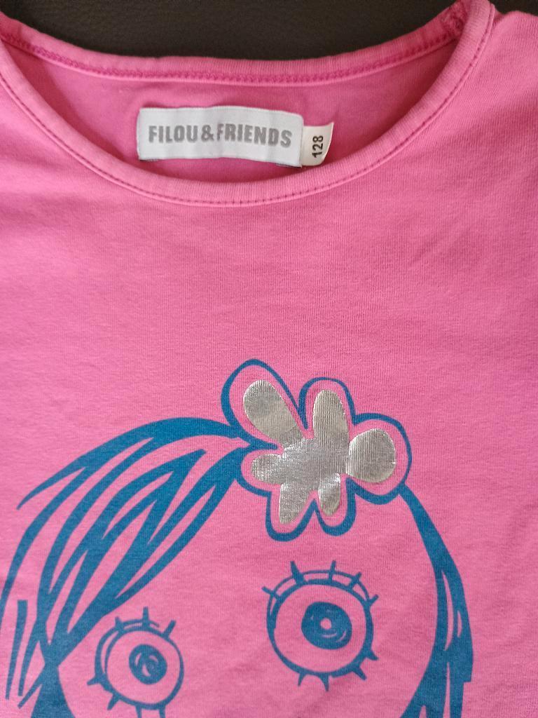 t-shirt Filou & Friends maat 128, Kinderen en Baby's, Kinderkleding | Maat 122, Ophalen, Meisje, Zo goed als nieuw, Shirt of Longsleeve