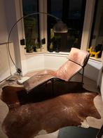 Vintage Skye-loungestoel bruin leer Tord Björklund jaren 80, Huis en Inrichting, Zetels | Zetels en Chaises Longues, Ophalen, Gebruikt