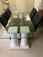 Eettafel met 4 stoelen, Ophalen, Zo goed als nieuw