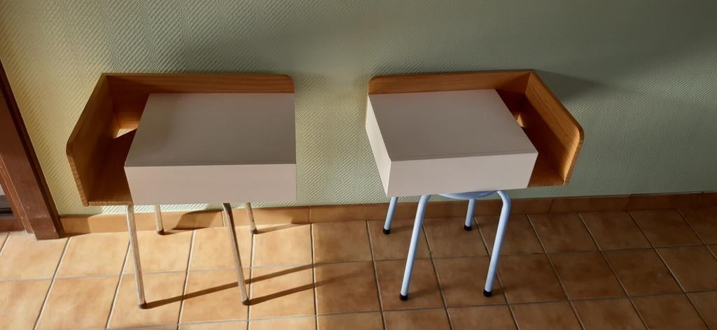 2 Hangkastjes/nachtkastjes La Redoute, Huis en Inrichting, Slaapkamer | Nachtkastjes, Ophalen, Zo goed als nieuw