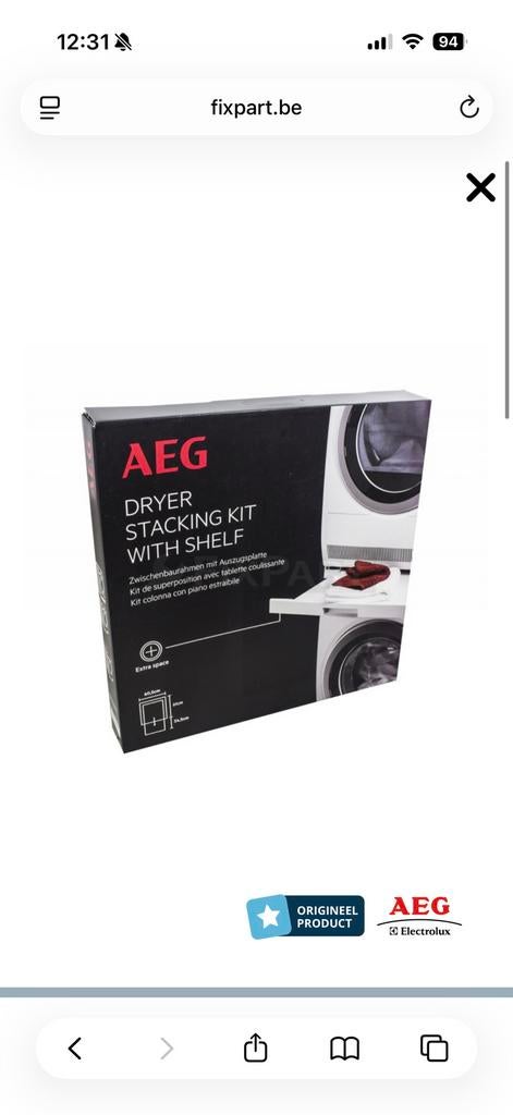 Tussenkader/stapelkit voor AEG, TV, Hi-fi & Vidéo, Caméscopes analogiques, Enlèvement