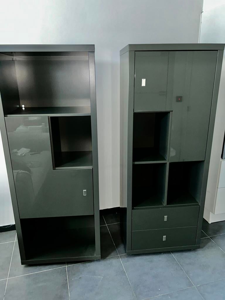 Together 100€ 2 bibliothèques/armoires de rangement XOOON, Maison & Meubles, Armoires | Vitrines, Enlèvement, Utilisé