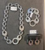 Parure : collier, bracelet & boucles d'oreilles - Neufs !, Enlèvement ou Envoi, Neuf, Argent, Autres matériaux