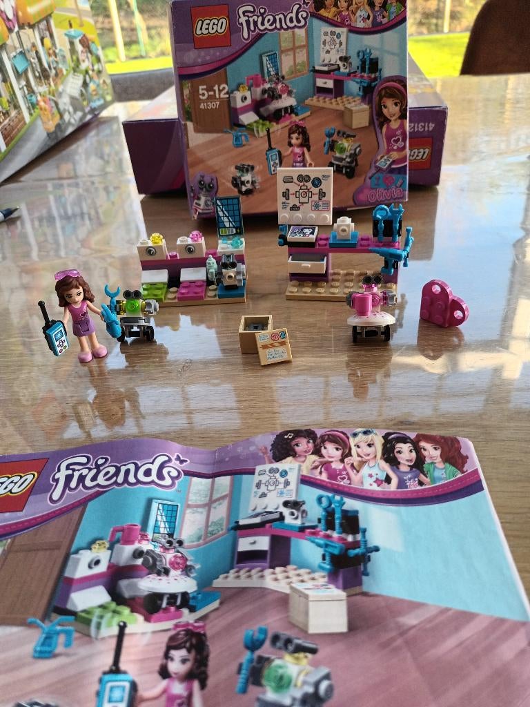 Lego friends set 41307 Olivia´s Laboratorium compleet, Ophalen of Verzenden, Zo goed als nieuw, Lego