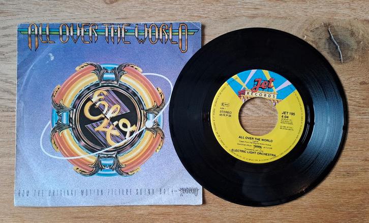 ELO - All Over The World, CD & DVD, Vinyles Singles, Utilisé, Single, Pop, 7 pouces, Enlèvement ou Envoi