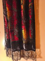 Vintage Burn-out-fluwelen sjaal met franjes, Chico's, Envoi, Comme neuf, Écharpe