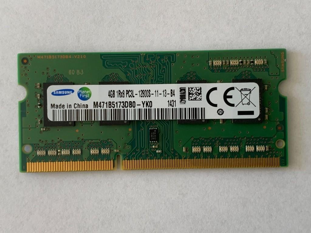 4 x 4 Gb SAMSUNG DDR3L SODIMM  1600 MHz (4 stuks), Computers en Software, RAM geheugen, DDR3, Ophalen of Verzenden, Zo goed als nieuw