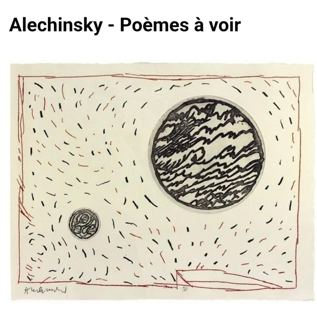 Alechinsky - Poemes a voir, Antiek en Kunst, Kunst | Litho's en Zeefdrukken, Ophalen